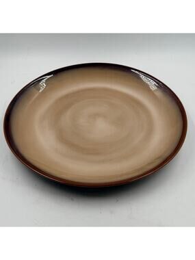Vintage Sango Nova Brown 13" Chop Plate Platter
